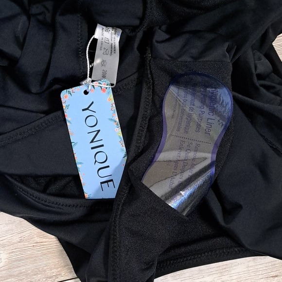 Yonique Vintage Style Tummy Control One Piece Swimsuit - Picture 9 of 10